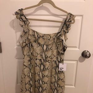 By The Way Snakeskin Dress